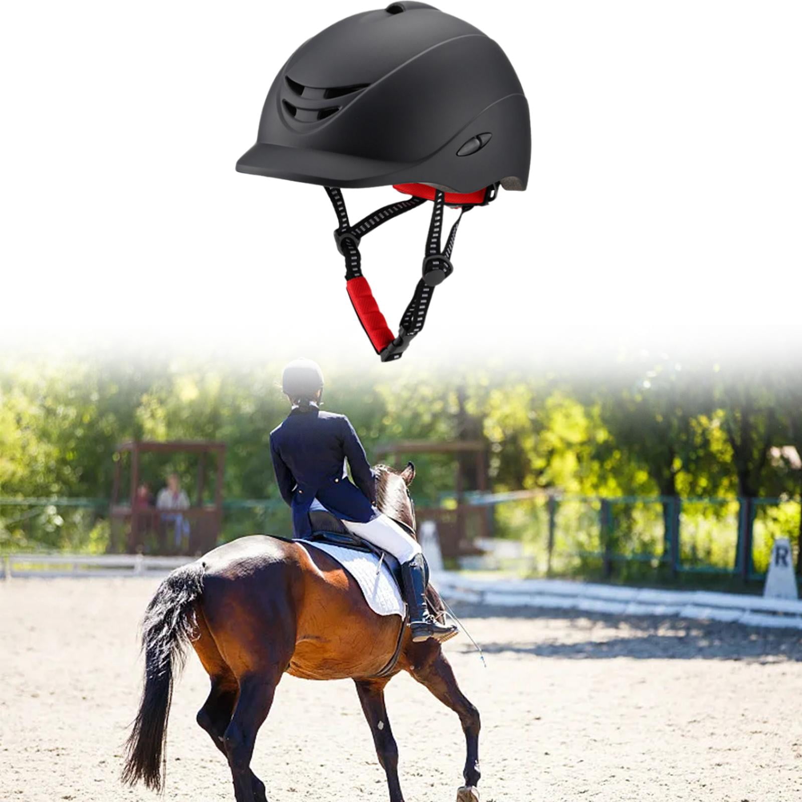 Wswqop Adults Equestrian Hat Riding Hat Lightweight Equestrian Equipment Outdoor Sports L