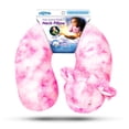 thumbnail image 3 of Cloudz Kids Super Soft N' Cuddly Plush Animal Airplane Travel Neck Pillow! Keep Children Comfy and Supported with a Buddy While Traveling or just Resting at Home - Pink Axolotl, 3 of 5