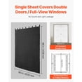 thumbnail image 5 of Sound Dampening Blanket 96x80 Black, Grommeted Portable Acoustic Barrier for Door, 5 of 6