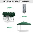 thumbnail image 4 of Ainfox 10 x 10 ft Pop up Canopy Tent,Instant Outdoor Canopies,Shade Tents with Carrying Bag,Green, 4 of 12