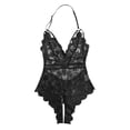 thumbnail image 1 of TSADFHJI Lingerie Sexy de Noël pour Femmes Grande Taille 4X Mode Bobysuit Lingerie Jeu de Rôle Lingerie Sexy Femmes Dentelle à Carreaux Rouges TTTG Noir, 1 of 9