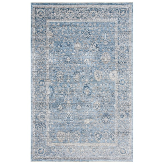SAFAVIEH Dream Giles Floral Area Rug, Grey/Turquoise, 5' x 8'