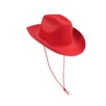 thumbnail image 4 of Decoración del sombrero de vaquero occidental Decoración de disfraces de adultos para la fiesta del festival de música Fiesta Rojo, 4 of 8