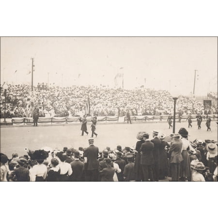 24"x36" Gallery Poster, Knights of Pythias in a parade in Racine, Wisconsin, ca. 1910