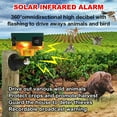 XIOP Solar Sensor Security Alarm Lights Outdoor,129db Loud Siren Sound