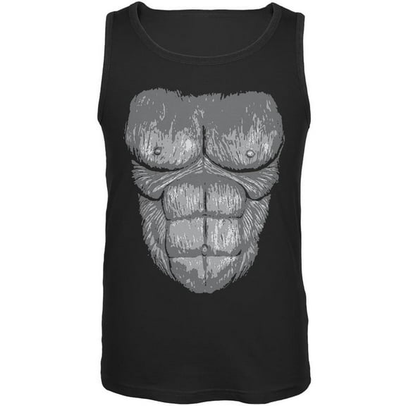 Halloween Gorilla Suit Costume Black Adult Tank Top - Medium