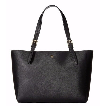 - NEW TORY BURCH LEATHER YORK SMALL BUCKLE TOTE LUGGAGE BLACK HANDBAG SHOULDER BAG
