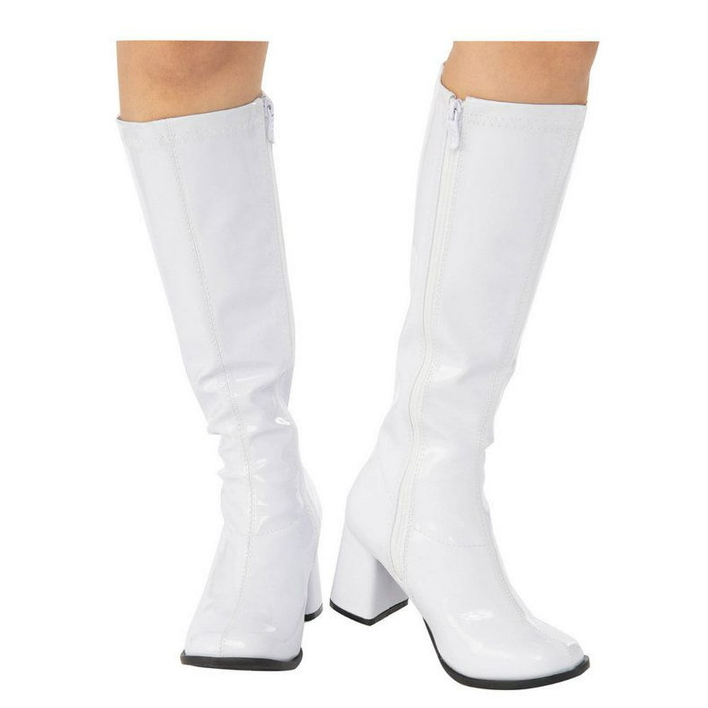 white goadome boots