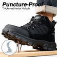 thumbnail image 3 of LAoutun Steel Toe Boots for Men High-top Safety Work Boots Comfort Construction Boots, 3 of 6