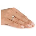 thumbnail image 3 of Pompeii 1ct Solitaire Princess Cut Diamond Engagement Ring 14K White Gold (G/H,I1-I2), 3 of 4