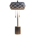 thumbnail image 4 of Homestock Art Nouveau Allure 28" In Legeme Mid Century Danish 2-Light Steel Pull Chain Table Lamps, 4 of 4