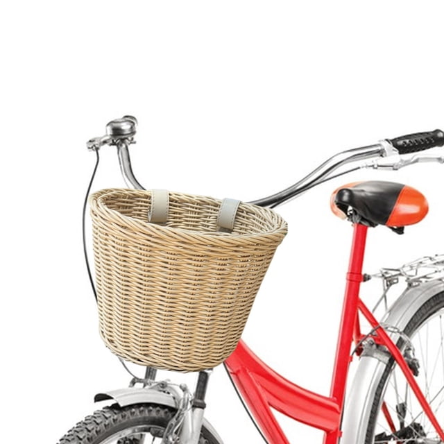 Cesta de bicicleta para niños con correa ajustable, cesta de ciclismo portátil impermeable, contenedor para artículos diversos, cesta delantera para 25cmx19cmx18cm