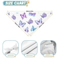 thumbnail image 6 of Dog Bandana 1 Pack,Purple Blue Butterfly Pattern Bandanas for Dogs,Cat Bandana,Small/ Large Dog Bandana 2 Size,Dog Bandanas, 6 of 6