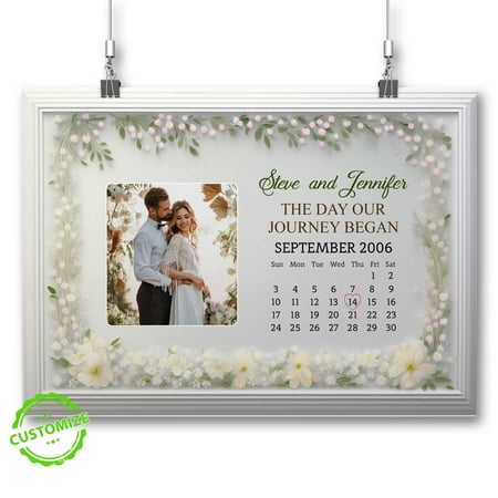 Customizaholic Personalized Name Canvas, Photos Print Canvas Custom, Couple Canvas, Custom Photo Prints, Anniversary Gift For Couple, Couples Gifts