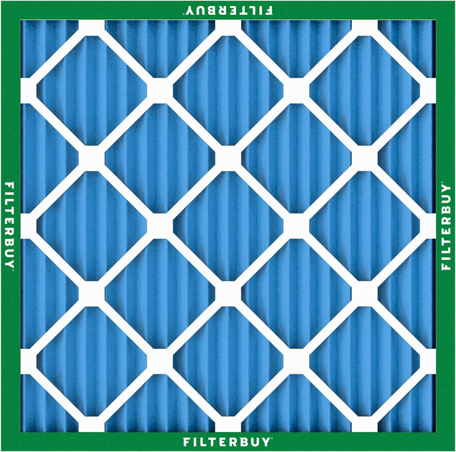 Filterbuy 20x20x1 Air Filter MERV 13 Smoke Defense, Pleated HVAC AC Furnace Filter Replacement, 4-Pack