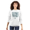 thumbnail image 3 of US Navy Honor Courage Commitment Unisex Plus Size Sweatshirt Brisco Brands 2X, 3 of 5