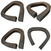 HQRP 4-pack Foam Air Conditioner Insulating Seal for Duck Brand 284423 Replacement, 2 1/8" x 2 1/8" x 43"