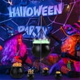 thumbnail image 6 of Halloween Decor - Party Ornament - Decorative Ornaments - Wrap Halloween Cauldron Black Plastic Witch Cauldron Kettle Halloween Cauldron Candy Rack for Halloween and St. Day Parties, 6 of 9