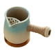 thumbnail image 2 of Tetera de cerámica con posavasos, tetera de hojas sueltas con asa lateral y filtro de té Azul degradado, 2 of 9