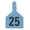 Blue, variant on Z Tags Cow, Numbered (25) Color: Green Number: 51-75