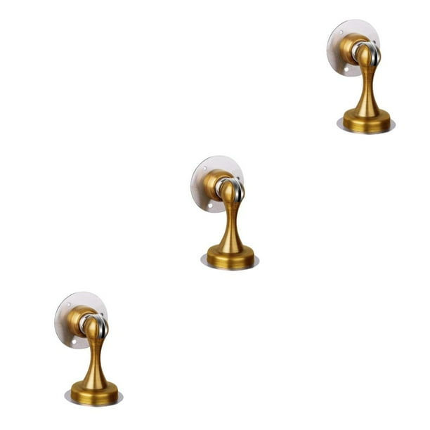 Scienceny Tope de puerta, soporte antioxidante de acero inoxidable sin clavos, ventosa sin perforar, herrajes para muebles montados en la pared, Type1 NO1
