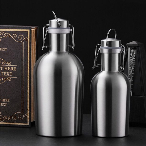 Double Layer Stainless Steel Outdoor Camping Hiking Water Bottle Portable Large Capacity Leakproof Drinking Bottle Sports Cup1.5L double layeras show He Qiyong unisex