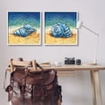 thumbnail image 3 of Stupell Industries Conch Shells on Shore Animals & Insects Painting White Framed Art Print Wall Art, 24 x 24, Set of 2, 3 of 10