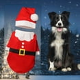 thumbnail image 5 of Festive Holiday Pet Outfit Cozy Soft Jingle Apparel With Santa Hat Bow Tie For Small Medium Large Dogs Cats Photo Party, 5 of 5