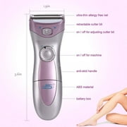 Chainplus Efficient Electric Shaver for Lady - Waterproof Shaver - High Quality Razor Remover Shavers & Cleaning Kit With Dry Battery (Purple)