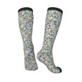 thumbnail image 4 of Daiia Sports Socks Rose Flowers Printed Novelty Crew Socks for Men Women Knee High Socks Cotton Socks Soft & Breathable Support Unisex Socks, 4 of 9