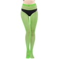 thumbnail image 1 of Pisexur Collants Résille pour Femmes, Noir, Grande Taille, 1 of 2