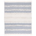 thumbnail image 4 of SAFAVIEH Theanna Throw Blanket Ivory / Blue, 4 of 4