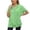 Green Sweatshirts 1PC, variant on MEZZALL Women Solid Color Hoodies Sweatshirts Loose Zipper Pockets Short Sleeved Tops Basic Daily Outdoor Relaxed Fit Travel