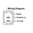 thumbnail image 2 of JR Multi Purpose Switch 13645 Single Pole Single Throw; Mini On/Off Switch; Rocker; 0.756 Inch x 0.508 Inch Cutout; 0.745 Inch x 0.500 Inch; Non-Lighted; White, 2 of 2