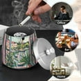thumbnail image 4 of Yayeee Ashtray with Lid for Cigarette Smokeless Stainless Steel Home Ash Holder, Window Plants, 4 of 7