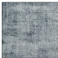 thumbnail image 2 of Hynn 5 x 7 Area Rug Natural Teal Blue Polyester Fabric Distressed Print - Saltoro Sherpi, 2 of 5