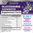 thumbnail image 2 of Glucosamine Chondroitin, MSM & Turmeric - Extra Strength Joint Support Supplement with 1500mg Glucosamine Sulfate per Serving - for Cartilage, Joint Health & Flexibility - Bottled USA - 60 Capsules, 2 of 9