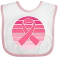 thumbnail image 3 of Inktastic Breast Cancer Pink Ribbon Retro Girls Baby Bib, 3 of 4