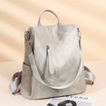 thumbnail image 2 of Mochila multifuncional de cuero PU Fivean para mujer, bolso de viaje alta Capacidad Estilo Simple escolar, 2 of 2