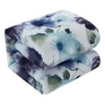 thumbnail image 5 of Lanco Floral Blue 7 Piece Comforter Set Blue/Purple, Bed Size King, Fill Polyester, 5 of 7