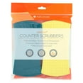thumbnail image 2 of Full Circle Stretch Countertop Scrubber Sponges - Set of 4 - Cellulose and Recycled Plastic, 2 of 15