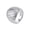 Silver, variant on Women Stainless Steel Hyperbole Hip Hop Punk 24mm Chunky Dome Irregular Geometric Shapes Rhombic Grid Pattern Carved Biker Ring Silver Size 7