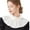 Design C-White, variant on Shawl Collar Detachable Cape Wrap Fake Collar Chiffon Cotton Neckwear Top Elegant for Women Girls