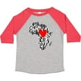 thumbnail image 3 of Inktastic Black History Month Ink Print African Heart Boys or Girls Toddler T-Shirt, 3 of 5