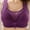 4-Purple, variant on YWDJ Comfort Bras for Women Closure in Back Comfortable Bras No Underwire Bras Wide Strap Full Coverage Push up Wrap Sleep Bras Padded Plus Size Comfy Bras Solid Comfy Bras Pink 2XL