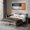 White, variant on Arising Asia Heavy Duty Metal Bed Frame with Headboard, No Box Spring Needed, Sturdy Platform Bed with Safe Guardrails and Easy Assembly for Adults