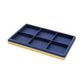 thumbnail image 4 of yuksok Bracelet Display Tray 6 Grids Jewelry Organizer for Selling Vendors Showcase Blue, 4 of 9