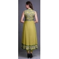 thumbnail image 4 of Bimba Medium Yellow Floral Anarkali Dress For Women Indian Ethnic Printed Kurti Long Kurta Party Dress XX-Large, 4 of 6
