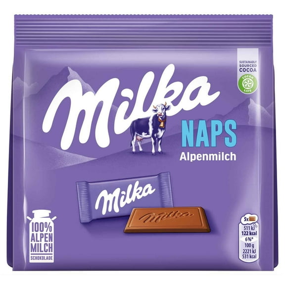 Milka chocolate NAPS -Milk Chocolate minis-  119g/4.19 oz/ 1 bag