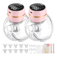 thumbnail image 3 of 2pcs Extractor De Saca Leche Eléctrico Portátil Manos Libres, Eo Safe Imports Rosa, 3 of 5